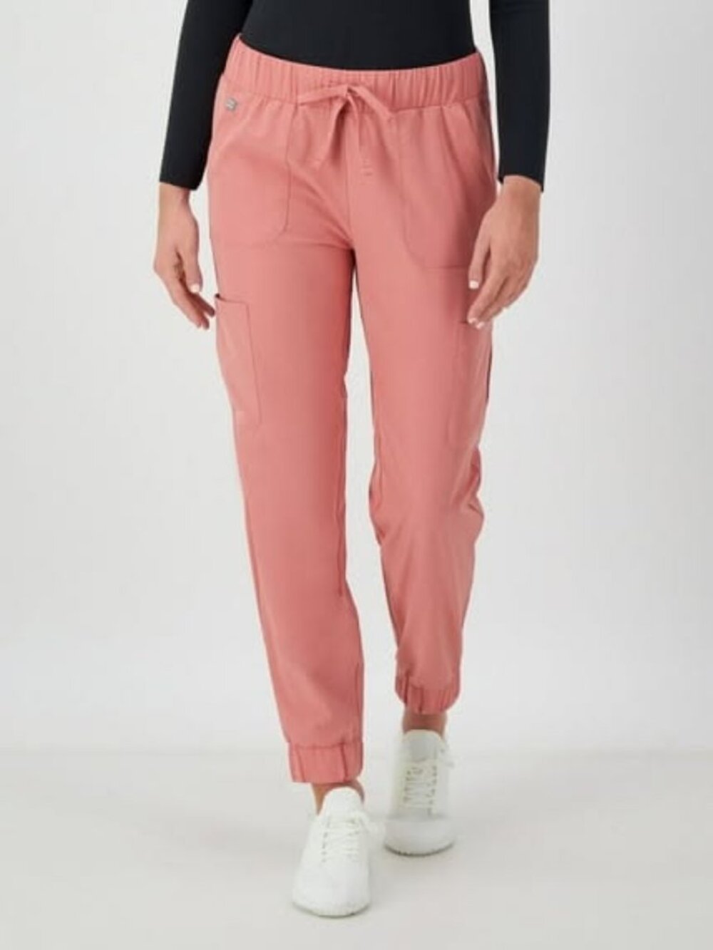 NWT Hanes Comfort Fit Scrubs Women's Scrub Joggers - Rose ranch pink